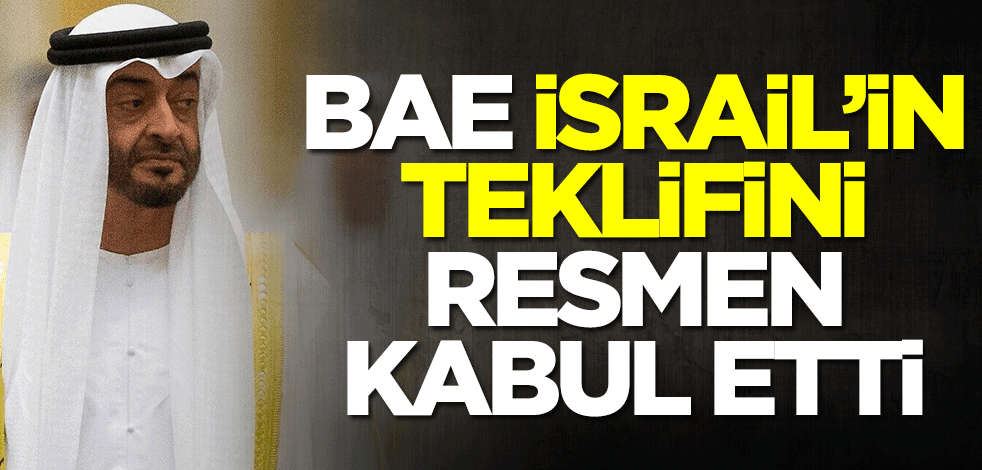 BAE İsrail'in teklifini kabul etti