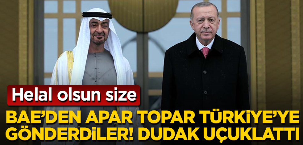 BAE’den apar topar Türkiye’ye gönderdiler! Dudak uçuklattı! Helal olsun size
