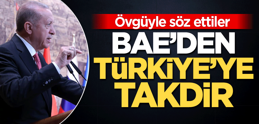 BAE'den Türkiye'ye takdir