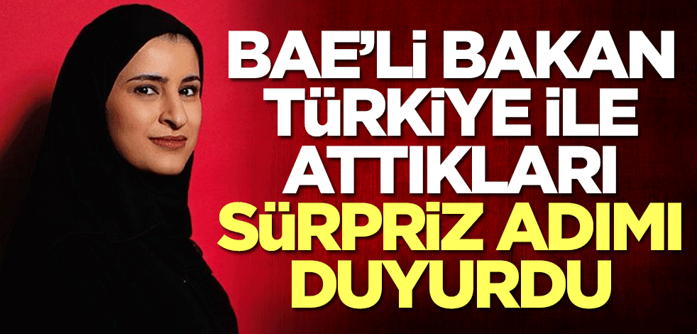 BAE'li bakan Türkiye ile attıkları sürpriz adımı duyurdu
