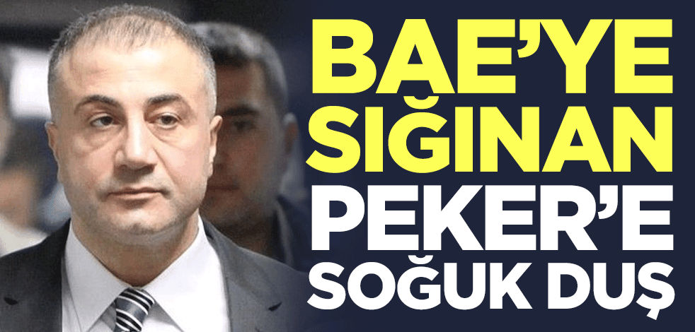 BAE'ye sığınan Sedat Peker'e soğuk duş