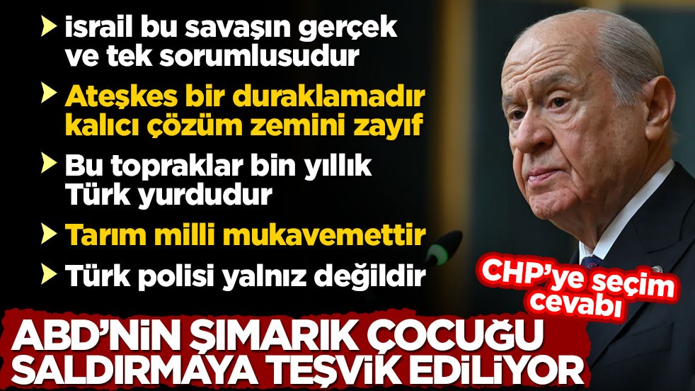 Bahçeli'den önemli açıklamalar