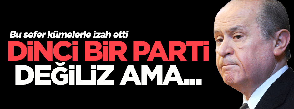 Bahçeli bu sefer de küme çizerek cevap verdi