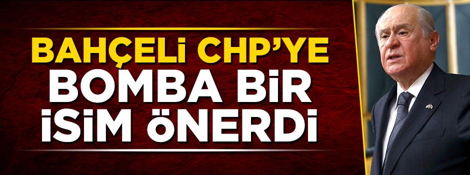 Devlet Bahçeli CHP'ye isim önerdi: Biz 'Cumhur' dedik, siz de 'Cümbüş' deyin
