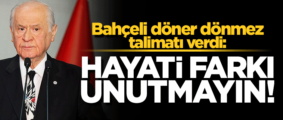 Bahçeli talimatı verdi: PKK ile Kürt kardeşlerimiz arasındaki hayati farkı unutmayın!