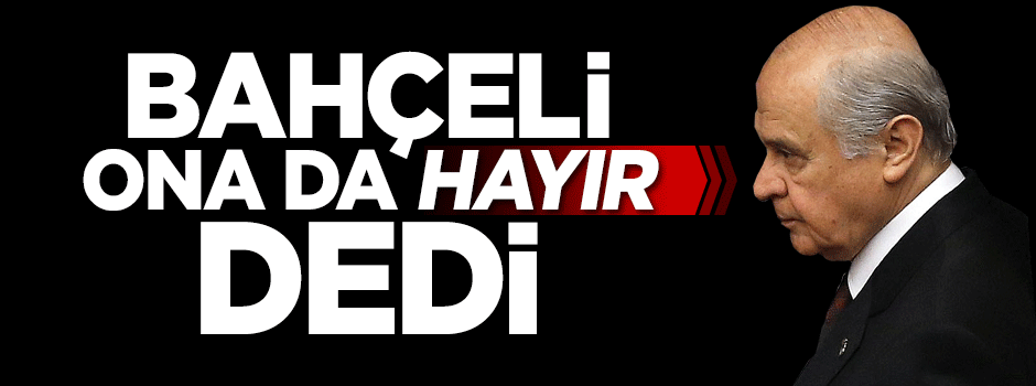 Bahçeli törene katılmadı