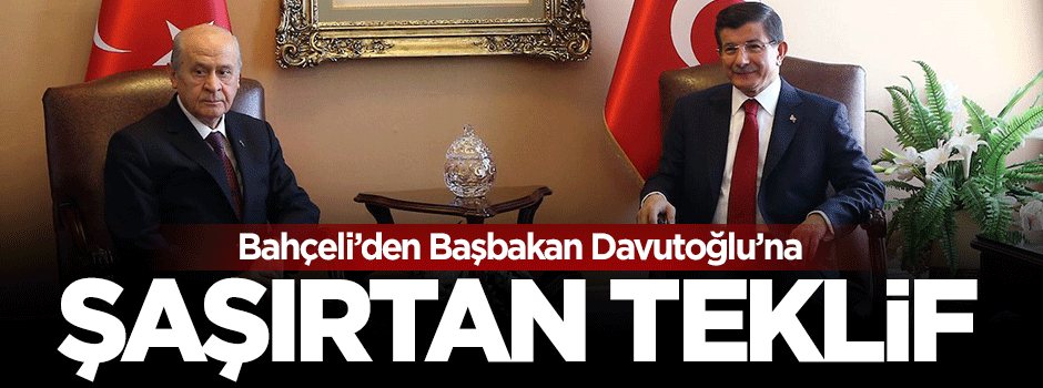 Bahçeli'den Başbakan Davutoğlu'na OHAL teklifi
