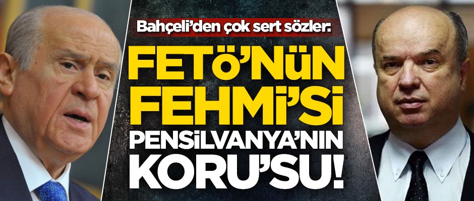 Bahçeli'den Fehmi Koru'ya çok sert sözler!