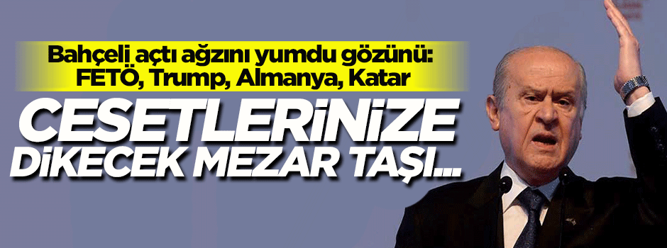 Bahçeli'den flaş açıklamalar: FETÖ, Katar, Almanya...
