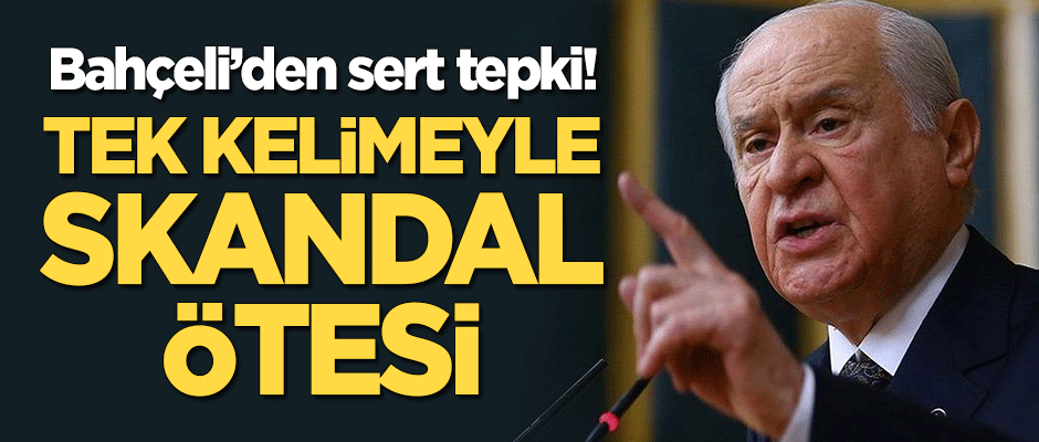 Bahçeli'den İzlanda'ya sert tepki: Tek kelimeyle skandal ötesi!