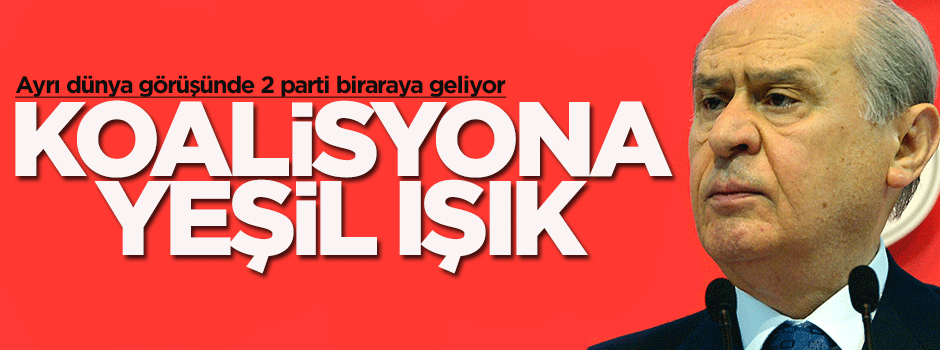 Bahçeli'den koalisyon açıklaması