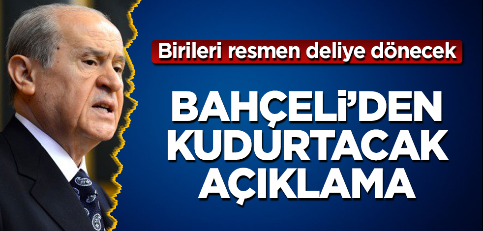 Bahçeli'den kudurtacak açıklama! Birileri resmen deliye dönecek