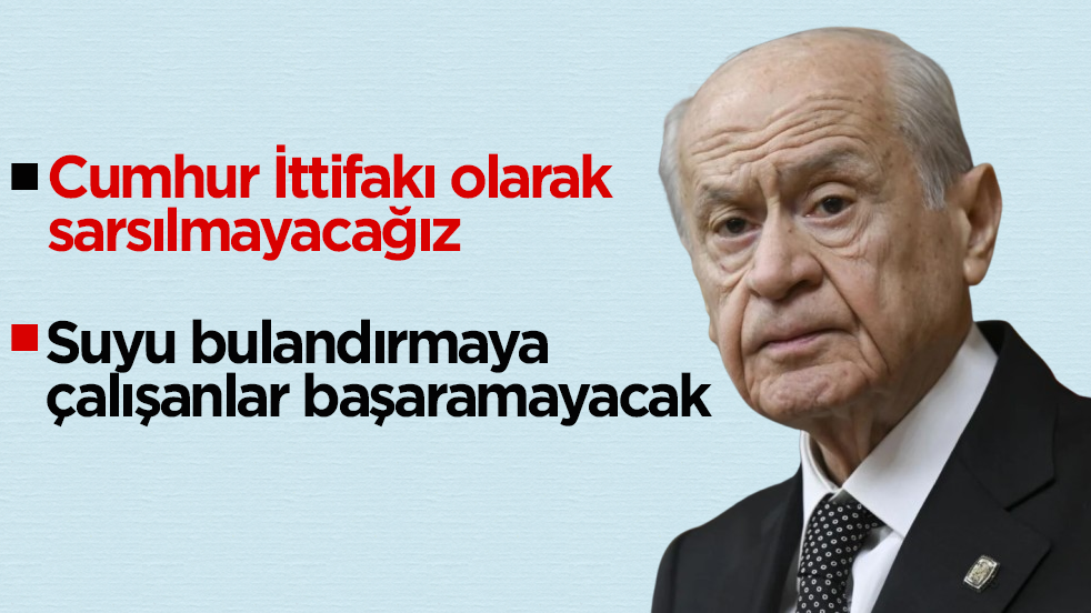 Devlet Bahçeli’den deprem bölgesinden önemli açıklamalar