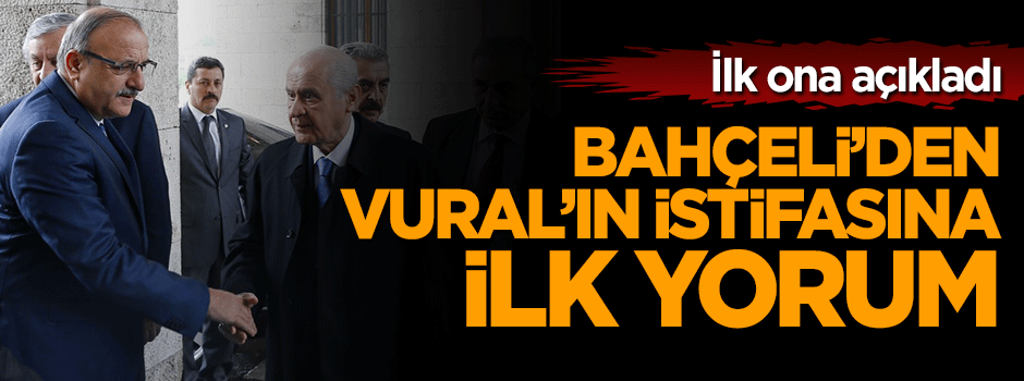 Bahçeli'den Oktay Vural'ın istifasına ilk yorum