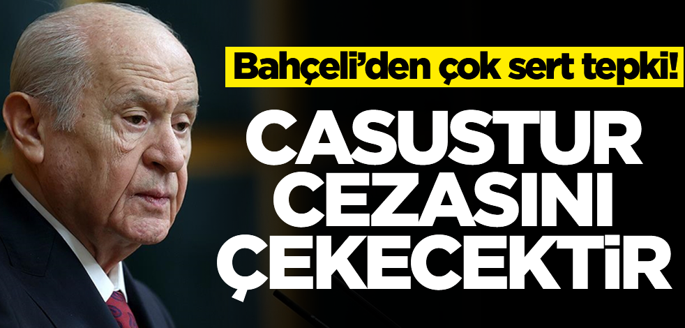 Bahçeli'den sert tepki: Casustur, cezasını çekecektir