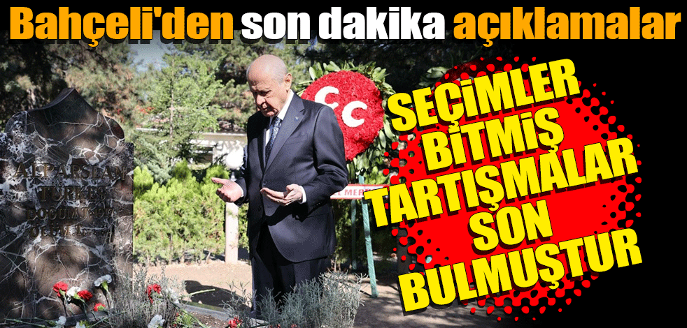 Bahçeli'den son dakika açıklamalar