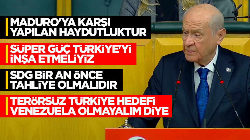 Devlet Bahçeli’den önemli açıklamalar