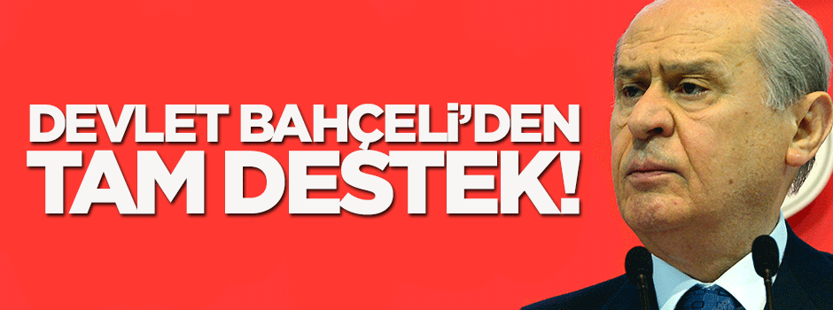 Bahçeli’den yeni anayasa ve fezlekeye destek
