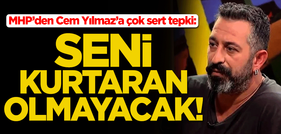 Bahçeli'nin danışmanından Cem Yılmaz'a sert tepki: Seni kurtaran olmayacak!