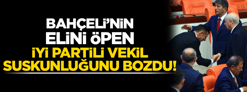 Bahçeli'nin elini öpen İYİ Partili vekil suskunluğunu bozdu