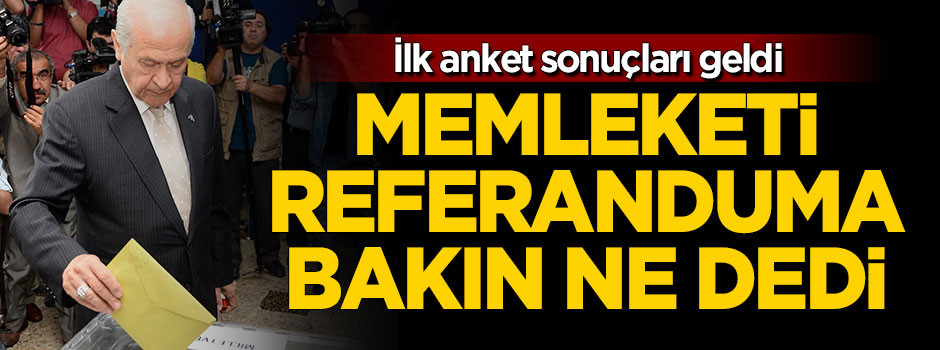 Bahçeli'nin memleketinden ilk anket sonucu geldi