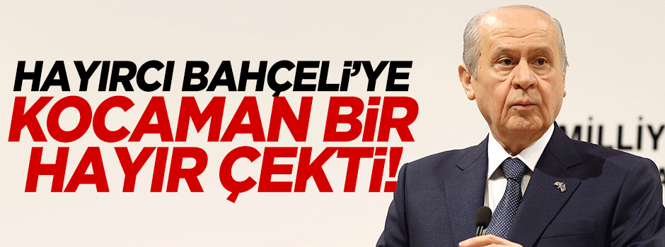 Bahçeli'ye isyan edip istifa etti!