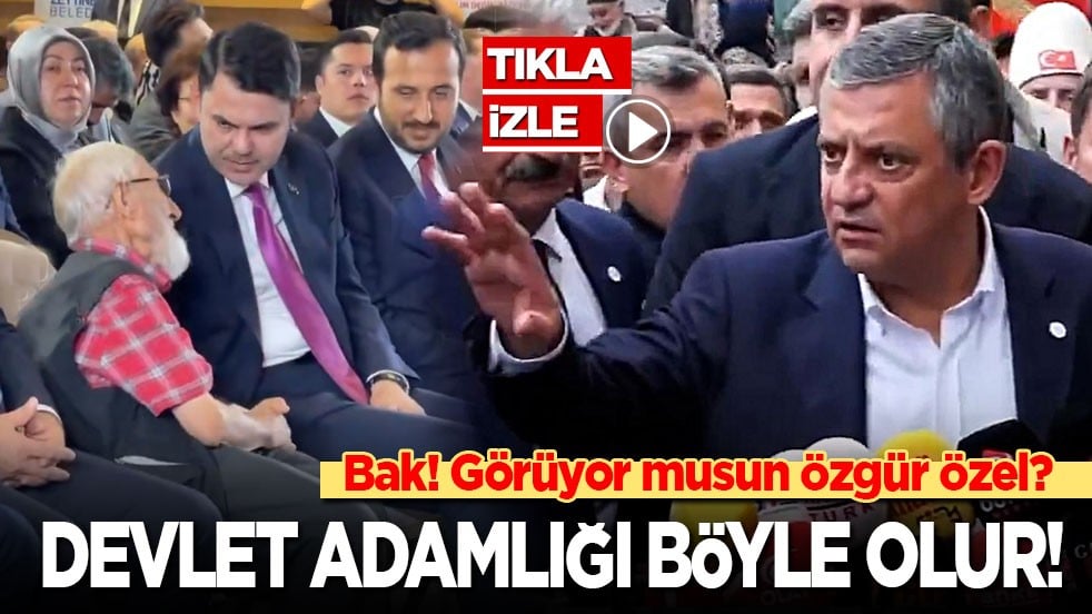Bak! Görüyor musun Özgür Özel? Devlet adamlığı böyle olur!