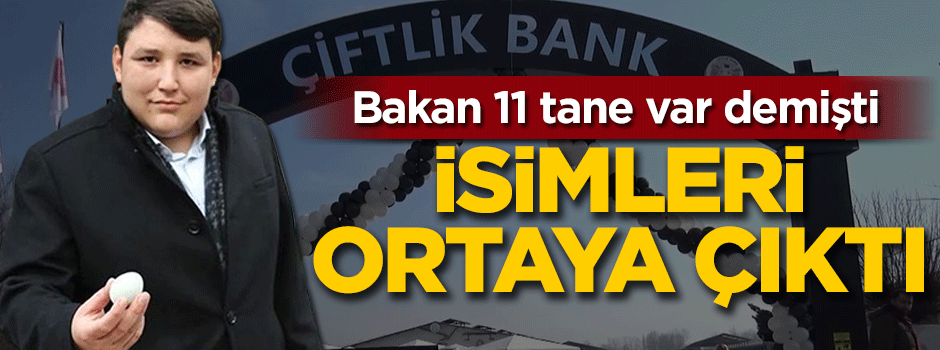 Bakan 11 tane var demişti! İsimleri ortaya çıktı
