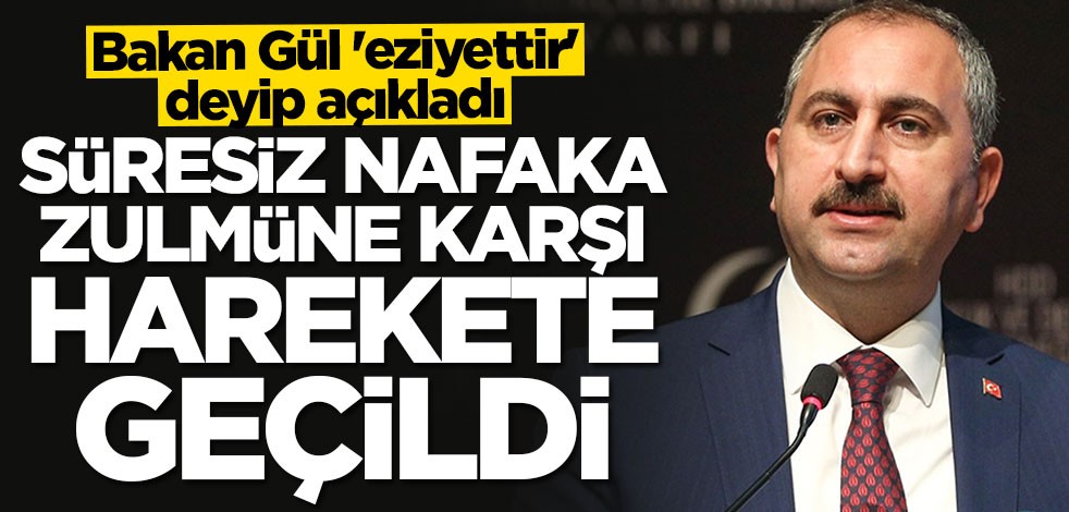 Bakan Abdulhamit Gül'den flaş nafaka açıklaması