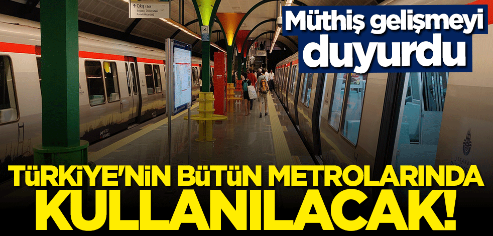 Bakan Adil Karaismailoğlu duyurdu: İlk kez burada kullanılacak!