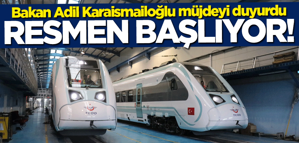 Bakan Adil Karaismailoğlu'ndan "milli elektrikli tren" müjdesi! Resmen başlıyor