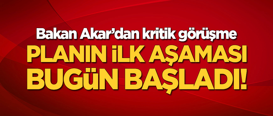 Bakan Akar'dan kritik telefon!