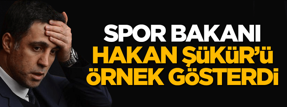 Bakan Akif Çağatay Kılıç, Hakan Şükür'ü örnek gösterdi