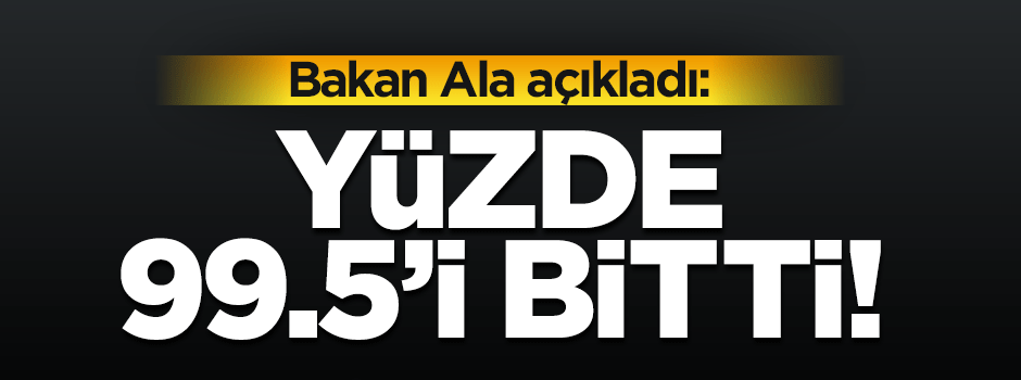 Bakan Ala: Cizre'nin 99.5'i halledildi