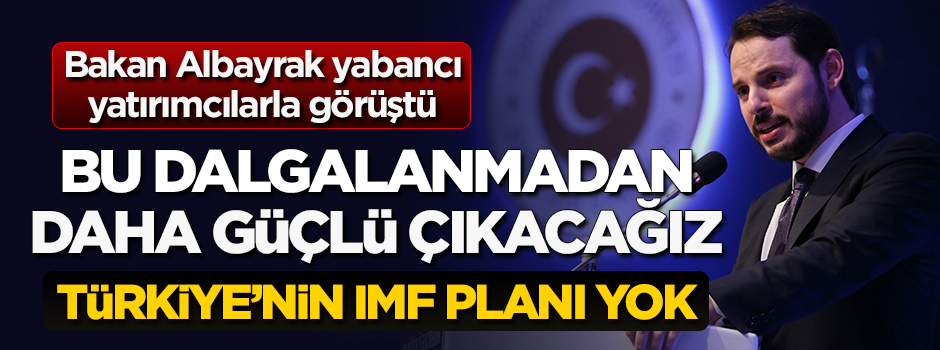 Bakan Albayrak, yabancı yatırımcılarla görüştü