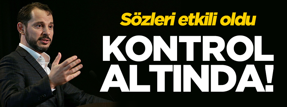 Berat Albayrak'ın sözleri piyasalar üzerinde çok etkili oldu