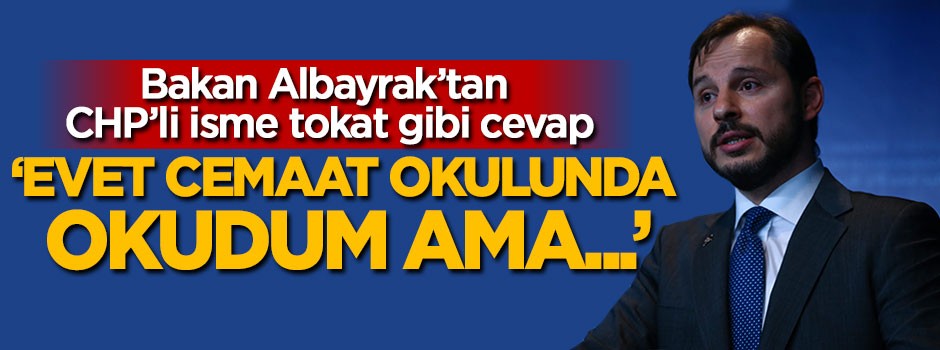 Bakan Albayrak'tan CHP'li isme tokat gibi cevap