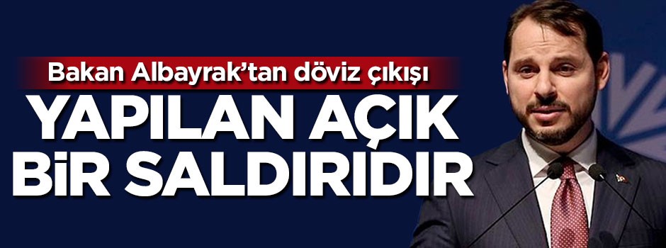 Bakan Albayrak'tan döviz açıklaması