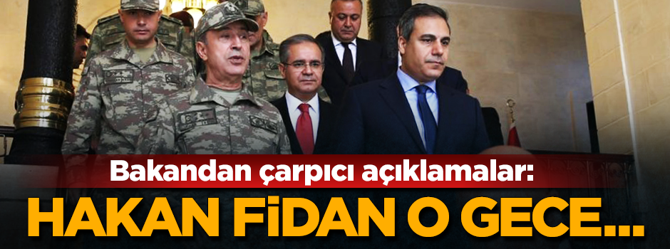 Bakan Avcı'dan darbe girişimi ile ilgili çarpıcı açıklamalar