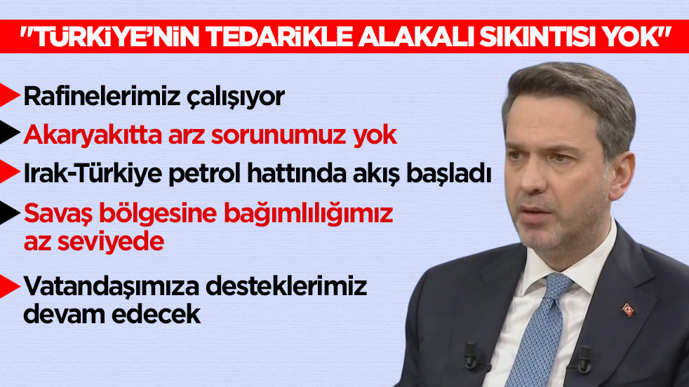 Bakan Bayraktar açıkladı: Enerji arz güvenliğimizde sıkıntı yok