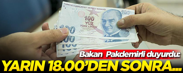 Bakan Bekir Pakdemirli açıkladı: Yarın 18.00'den sonra başlayacak