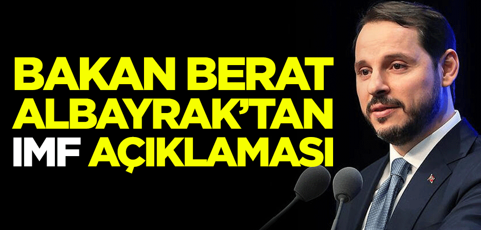 Bakan Berat Albayrak'tan IMF açıklaması