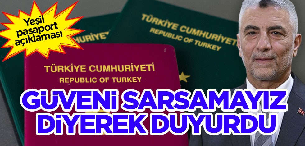 Bakan Bolat duyurdu! Yeşil pasaport basımına başladı mı? Yeşil pasaporta olan güveni sarsamayız, uygulamayı genişletmiyoruz!