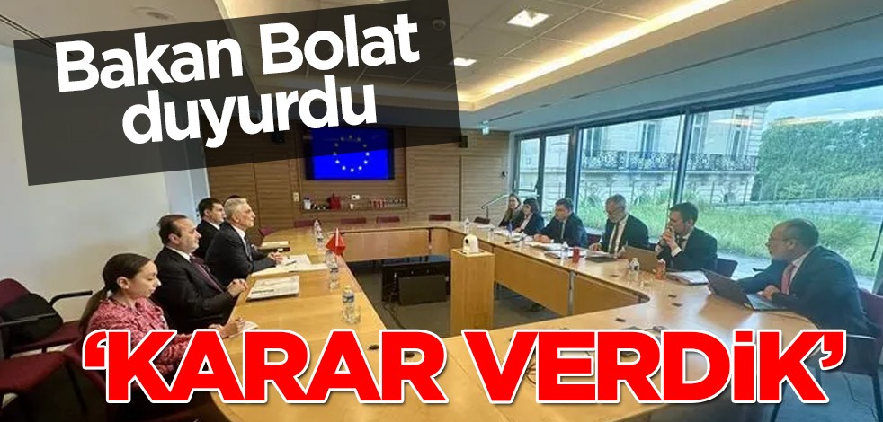 Bakan Bolat 'karar verdik' diyerek duyurdu! AB ile 'Ticaret Diyaloğu' toplantısı... Çalışmalar devam edecek