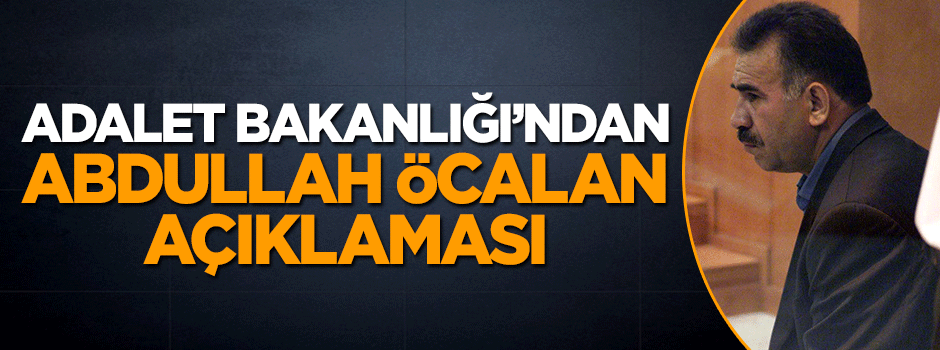 Bakan Bekir Bozdağ'dan Abdullah Öcalan açıklaması