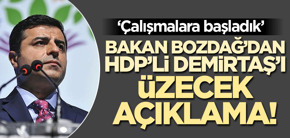 Bakan Bozdağ'dan Selahattin Demirtaş'ı kahredecek açıklama!