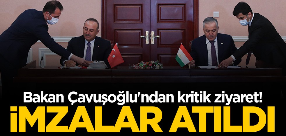 Bakan Çavuşoğlu'ndan kritik ziyaret! İmzalar atıldı