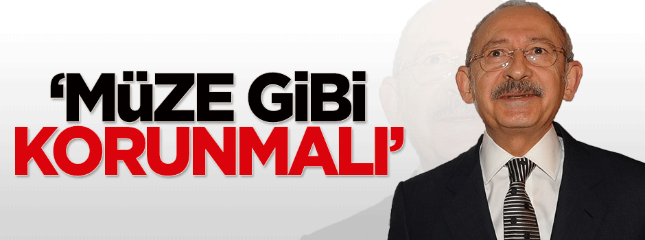 Bakan Çelik: CHP müze gibi korunmalı