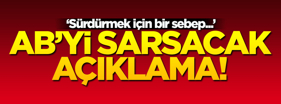 Bakan Çelik: Sürdürmek için bir sebep yok