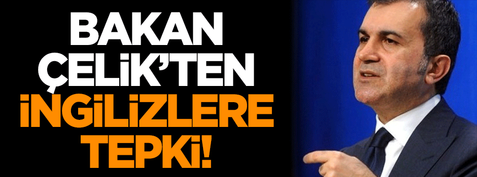 Bakan Çelik'ten İngilizlerin FETÖ raporuna tepki!